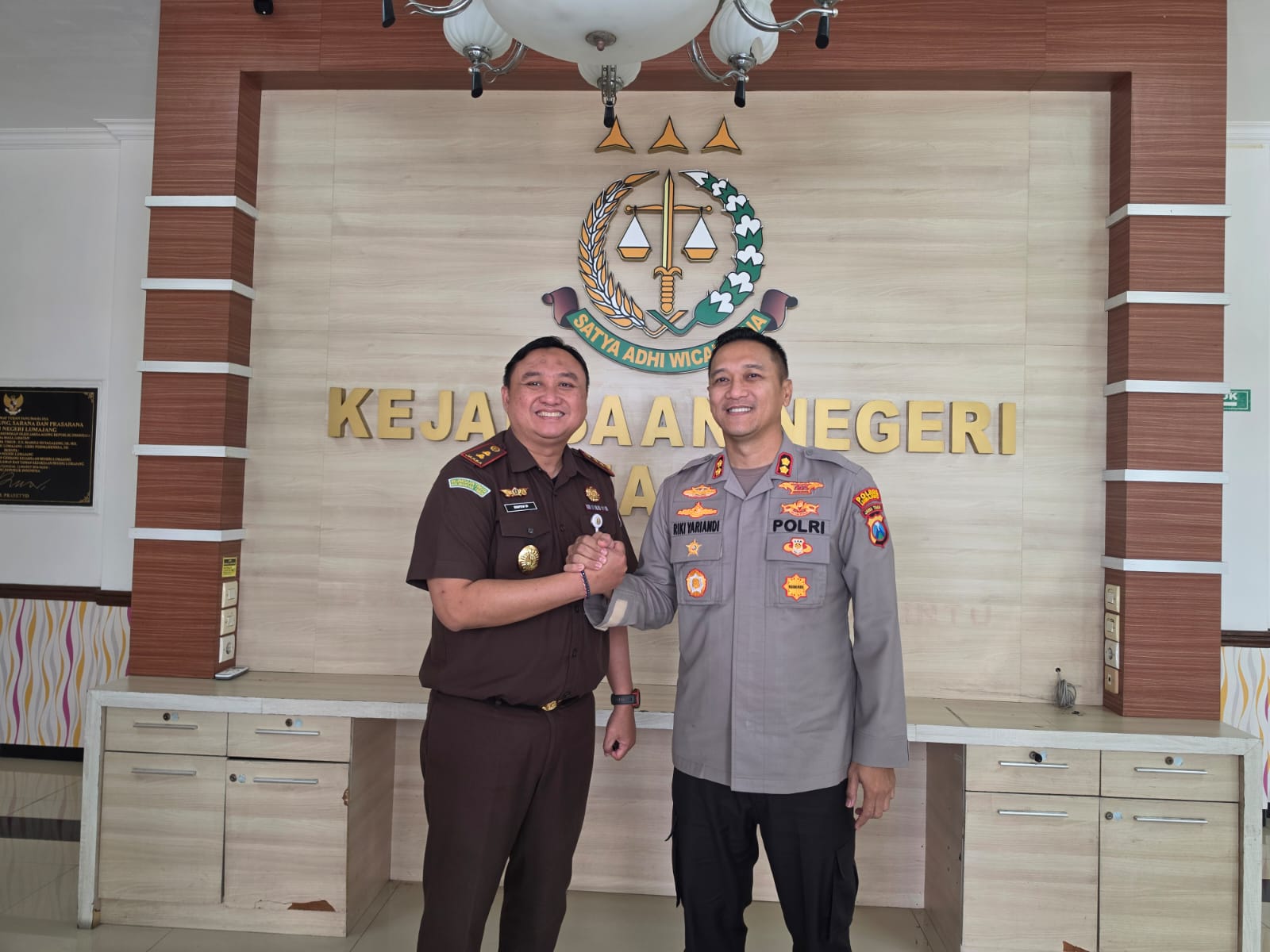 Hari Pertama Tugas Kapolres Lumajang Silaturahmi ke Kejaksaan Negeri