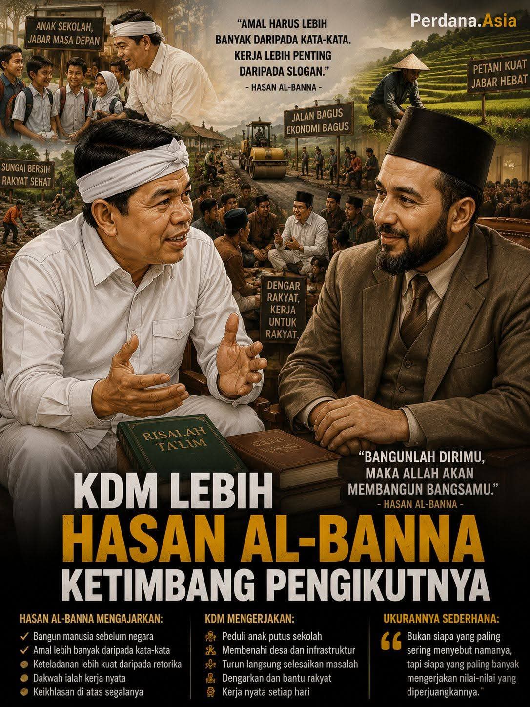 KDM Lebih Hasan Al-Banna Ketimbang Pengikutnya