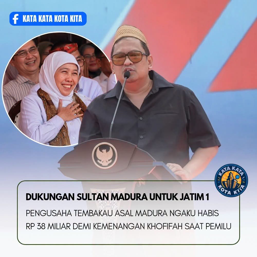 H. Her Ngaku Jadi Sponsor Utama Gubernur Khofifah, Ini Alasannya