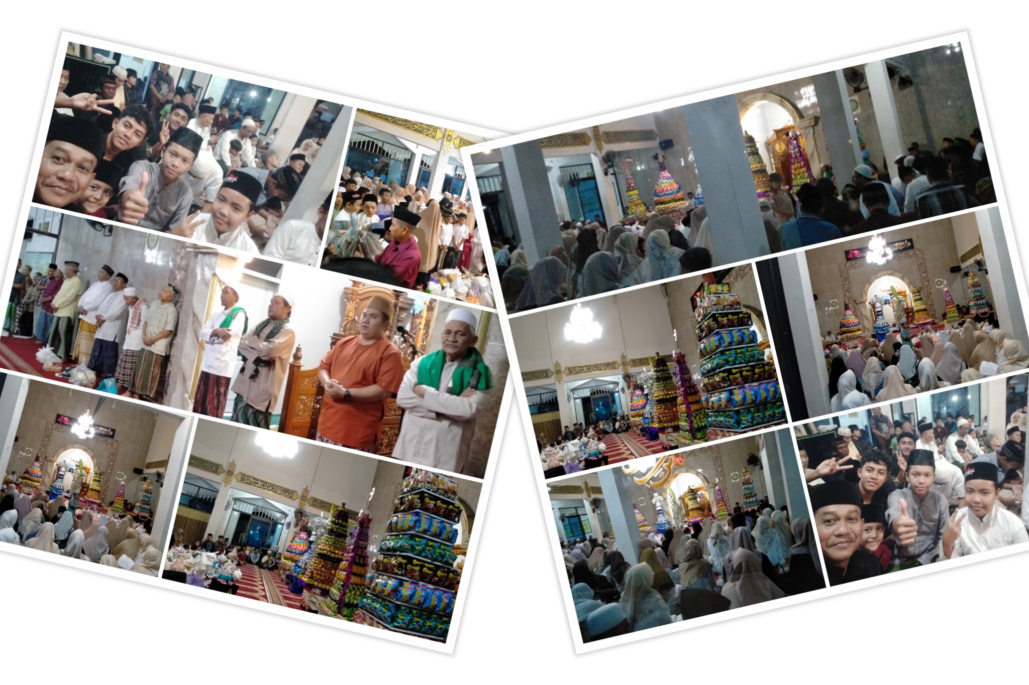 Peringatan Maulid Nabi Muhammad SAW Perum Bumi Biting Indah Meriah, Ada 7 Gunungan dan Pohon Uang